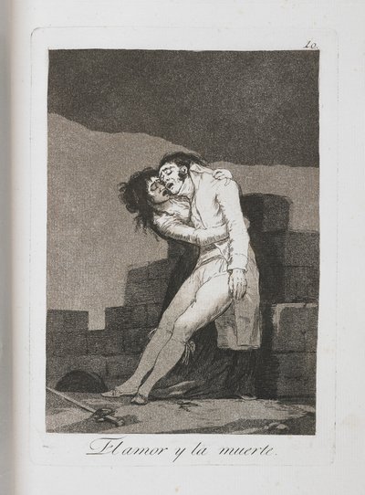 Plate from Los Caprichos, 1797-1798 by Francisco de Goya